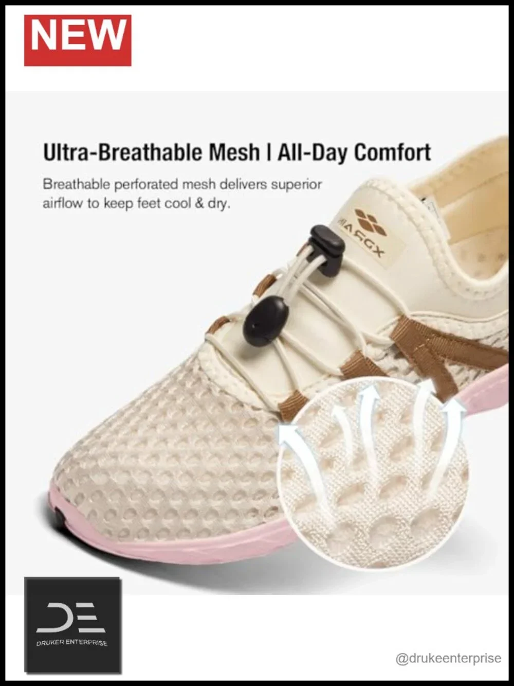Mesh Slip On Water Shoes with Drainage Holes